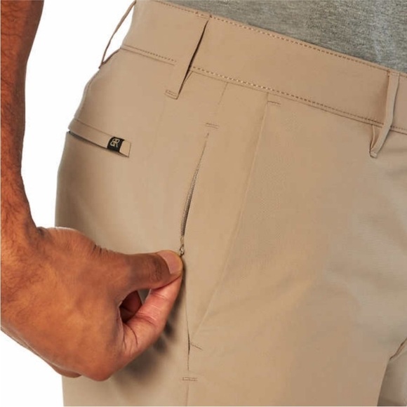 NEW! BANANA REPUBLIC Flat Front Pants Slim Fit Men's Tan London Fog 40 X 32 Golf - Picture 17 of 17